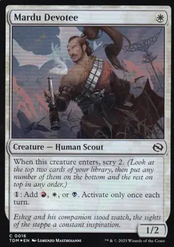 MTG Tarkir Dragonstorm - Mardu Devotee - TDM 16 - FOIL - Image 2