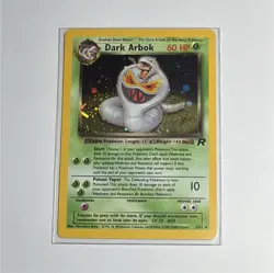 The Pokemon Company Dark Arbok Holo Rare 60 HP Team Rocket 2/82 Pokemon Card - Image 1