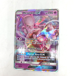 2019 Pokemon TCG Mewtwo GX SM196 Card + bonus Mega Card - Image 3