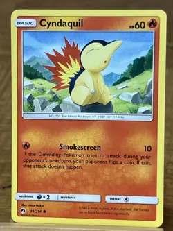 Pokemon TCG Cyndaquil 39/214 Lost Thunder Common - Image 1
