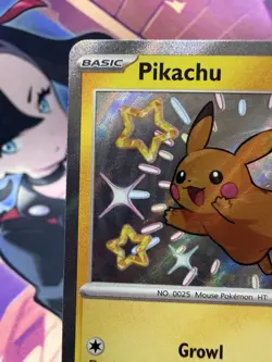 Pikachu 131/091 Holo Shiny Rare SV Paldean Fates 2024 Pokemon PAF Near Mint NM+ - Image 3