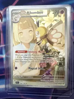 Lillie's Ribombee 164/159 Pokemon Journey Together Illustration Rare NM - Image 1