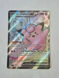 Lillie's Clefairy ex 173/159 Ultra Rare Journey Together Pokemon Holo Near Mint - Image 1