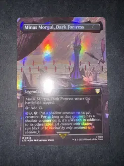 Minas Morgul, Dark Fortress 0514 Borderless Lord of the Rings MTG MAGIC Foil - Image 2