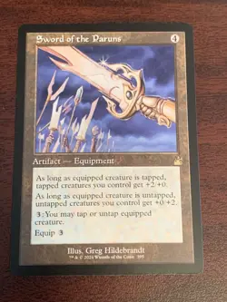 Near Mint, English - 1 x MTG Sword of the Paruns - Retro Frame Ravnica Remastere - Image 1