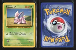 Nidoran M 55/102 Common Base Set Pokemon LP - Image 1