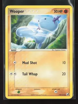 Wooper 79/115 Common Unseen Forces Pokemon NM - Image 2