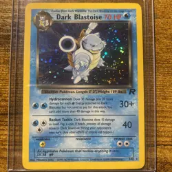 Dark Blastoise 3/82 Team Rocket Holo Swirl WOTC 2000 Pokemon TCG LP/NM - Image 1