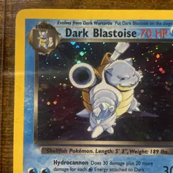 Dark Blastoise 3/82 Team Rocket Holo Swirl WOTC 2000 Pokemon TCG LP/NM - Image 2