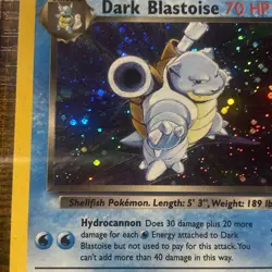 Dark Blastoise 3/82 Team Rocket Holo Swirl WOTC 2000 Pokemon TCG LP/NM - Image 5