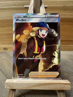 Pokemon Silver Tempest Ultra Rare Worker (Full Art) #195/195 Near Mint or Better - Image 1
