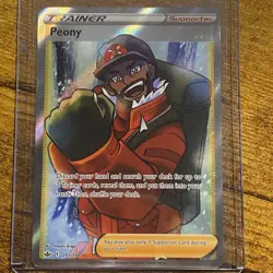 Pokemon TCG Peony 197/198 Chilling Reign Full Art Trainer SWSH Holographic - Image 1