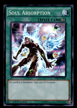 Yugioh 2X Soul Absorption THSF-EN049 Super Rare 1st Ed NM - Image 1