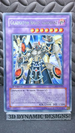 | Yugioh Gladiator Beast Gaiodiaz GLAS-EN043 1st Rare Gladiators Assault NM/LP | - Image 1