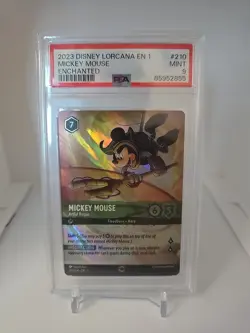2023 DISNEY LORCANA EN 1-THE FIRST CHAPTER MICKEY MOUSE - ARTFUL ROGUE PSA 9 - Image 1