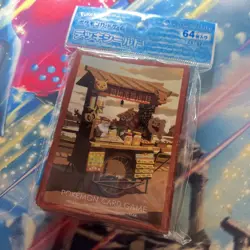 Pokemon Card Sleeves Darumaka Litwick Swirlix Phantump 64 Pcs. - Image 1