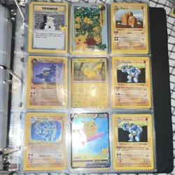 Pokemon TCG Binder Lot Pikachu Machamp Mewtwo Ho-Oh Trainer Holo EX Cards - Image 1