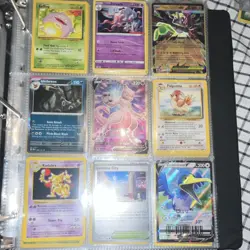 Pokemon TCG Binder Lot Pikachu Machamp Mewtwo Ho-Oh Trainer Holo EX Cards - Image 2