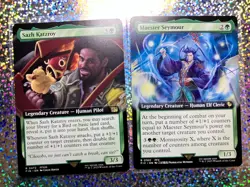 MTG Final Fantasy Rare Extended Art: 0472 Sazh Katzroy; 0160 Maester Seymour - Image 1