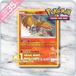 SINGLES Shining Ho-Oh SM70 – SM Promos – Pokemon Cards TCG – NM - Image 1