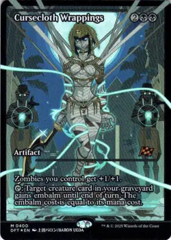 MTG Cursecloth Wrappings (Showcase) (400) | NM Foil | Aetherdrift (DFT) - Image 2