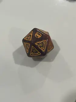 1x MTG TMNT Pizza Bundle Oversized Spindown D20 Dice - Pizza Slice Faces - Image 1