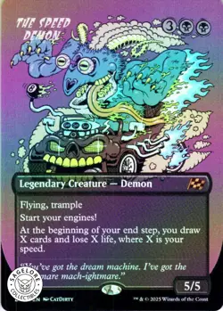 MTG The Speed Demon (Borderless) (339) | NM Foil | Aetherdrift (DFT) - Image 1
