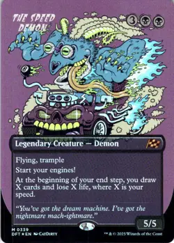 MTG The Speed Demon (Borderless) (339) | NM Foil | Aetherdrift (DFT) - Image 2