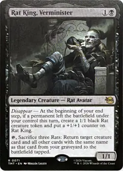 Rat King, Verminister 0071 Teenage Mutant Ninja Turtles Magic: The Gathering NM - Image 1
