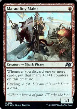 MTG Marauding Mako (138) | NM Foil | Aetherdrift (DFT) - Image 2