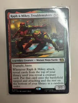MTG, TMNT: Raph & Mikey, Troublemakers, Single, Rare, Postage Included - Image 1