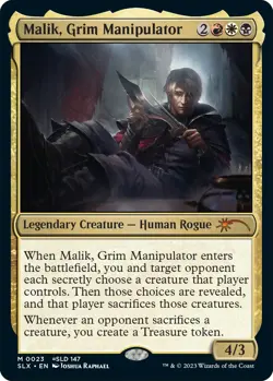 MTG Malik, Grim Manipulator - 23 / English / Near Mint - Image 1