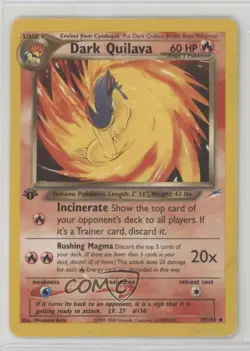 Dark Quilava 1st Ed. Pokemon Neo Destiny #39 2002 - Image 1