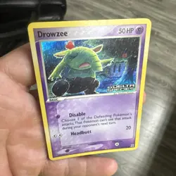 2005 Pokemon EX Delta Species Drowzee Reverse Holo #67/113 H2 - Image 3