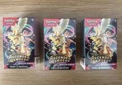 3x Pokemon TCG Ascended Heroes 6 Pack Booster Bundles Sealed - Image 1