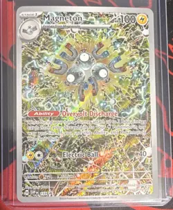 Pokemon TCG Magneton SVP Promo 159 Scarlet & Violet Holo 100 HP Electric Ball - Image 1