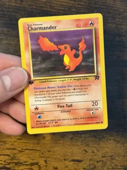 LP Pokemon TCG - Charmander 1st Edition 50/82 - Team Rocket - NM-LP - Image 2