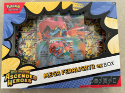 Pokemon TCG Ascended Heroes Mega Feraligatr ex Box [NEW SEALED IN HAND] - Image 1