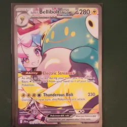 Pokemon TCG Iono's Bellibolt ex 183/159 Sv09 Full Art SAR Holo HP280 Electric - Image 1