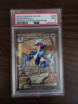 2023 Pokemon Paldea Evolved Quaquaval ex Special Illustration Rare 260/193 PSA 9 - Image 1