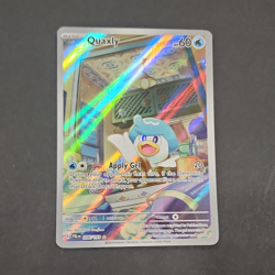 Pokemon TCG Quaxly Sv02: Paldea Evolved Illustration Rare Full Art Holo 206/193 - Image 1