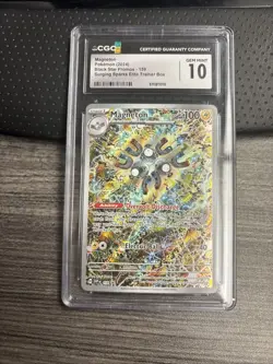 Pokemon TCG CGC GEM MINT 10 Magneton SVP 159 Black Star Promo Surging Sparks - Image 1