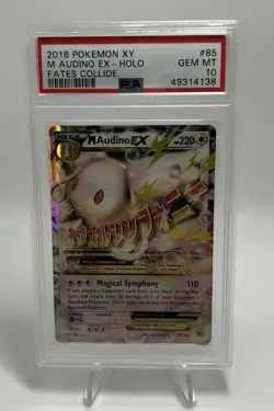2016 POKEMON XY FATES COLLIDE M AUDINO EX PSA 10 - Image 2