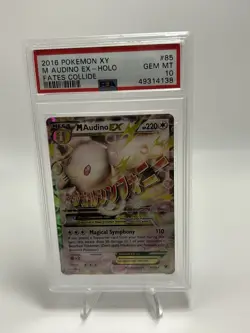 2016 POKEMON XY FATES COLLIDE M AUDINO EX PSA 10 - Image 3