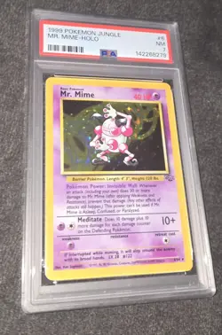Mr. Mime 6/64 Jungle Set Holo Rare Pokemon - PSA 7 NM - Image 1