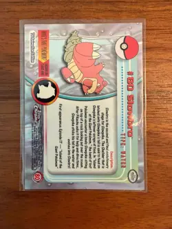 Pokemon 2000 Topps Chrome Pokemon Series 1 #80 Slowbro Pokemon T.V. NM - Image 2