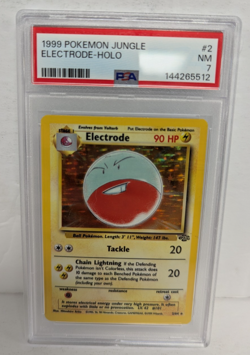 1999 Pokemon Jungle #2 Electrode-Holo PSA 7 - Image 1