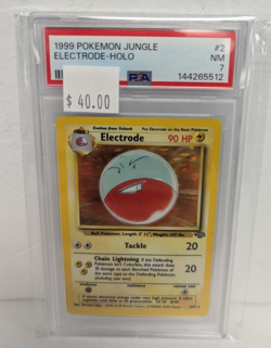 1999 Pokemon Jungle #2 Electrode-Holo PSA 7 - Image 3