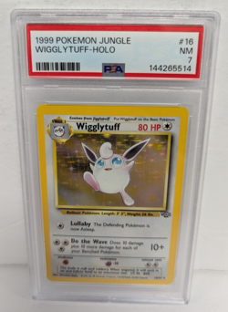 1999 Pokemon Jungle #16 Wigglytuff-Holo PSA 7 - Image 1