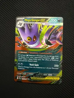 Mega Gengar ex 056/094 Double Rare Phantasmal Flames Pokemon Near Mint - Image 1